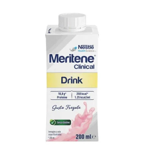 MERITENE CLINICAL DRINK FRAGOLA 200 ML - Farmaspeed