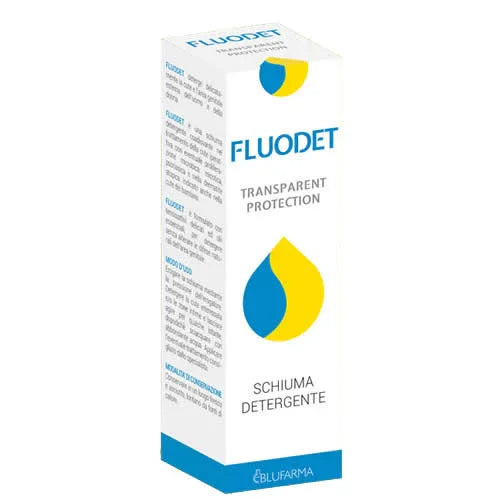 FLUODET TRANSPARENT PROTECION SCHIUMA DETERGENTE 150 ML - Farmaspeed