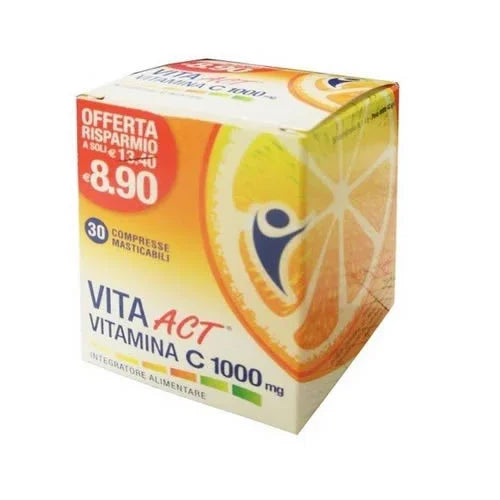 VITA ACT VITAMINA C 1000MG 30 COMPRESSE MASTICABILI - Farmaspeed