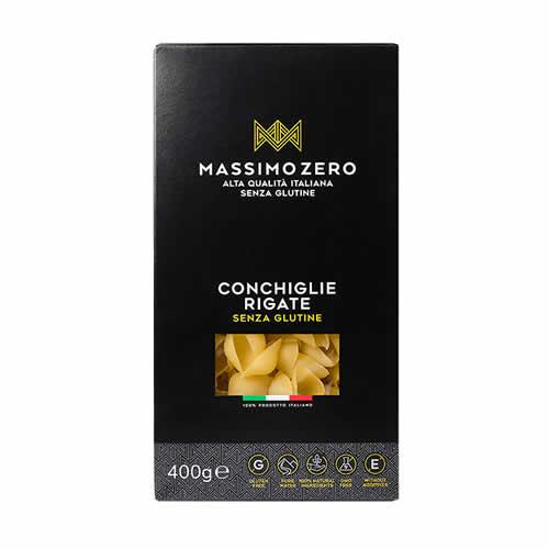 MASSIMO ZERO CONCHIGLIE RIGATE 400 G - Farmaspeed