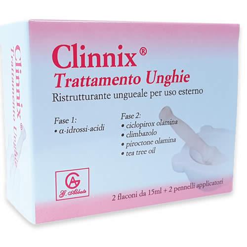 CLINNIX TRATTAMENTO UNGHIE 2 FLACONI 15 ML + 2 PENNELLI APPLICATORI - Farmaspeed