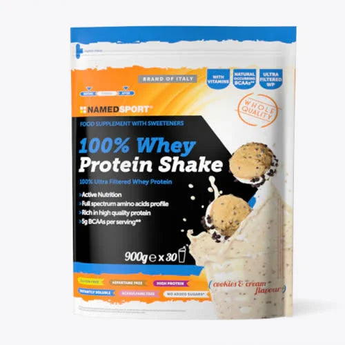 100% WHEY PROTEIN SHAKE COOKIES & CREAM 900 G - Farmaspeed