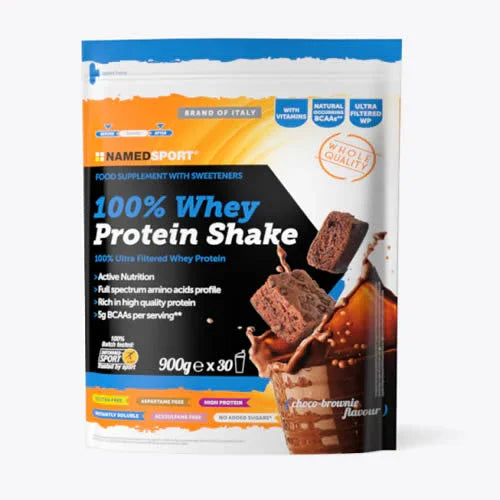 100% WHEY PROTEIN SHAKE CHOCO BROWNIE 900 G - Farmaspeed