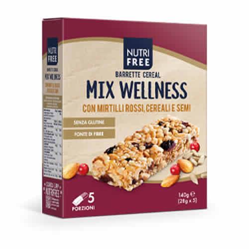 NUTRIFREE BARRETTE CEREAL MIX WELLNESS 28 G X 5 - Farmaspeed