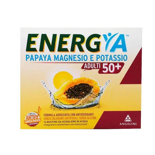 ENERGYA PAPAYA MAGNESIO POTASSIO 50+ 14 BUSTINE - Farmaspeed