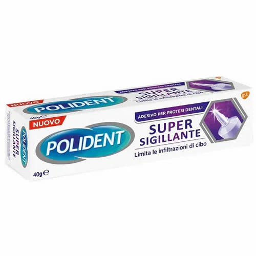 POLIDENT SUPER TENUTA+SIGILLANTE ADESIVO PROTESI DENTALE 40 G - Farmaspeed