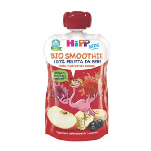HIPP BIO SMOOTHIES MELA/BAN/FRUTTI ROSSI 120 ML - Farmaspeed
