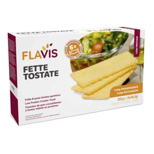 FLAVIS FETTE TOSTATE APROTEICHE 6 PORZIONI DA 34,3 G - Farmaspeed