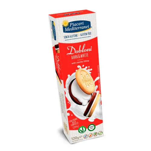 PIACERI MEDITERRANEI DOBLONI DARK & WHITE 120 G - Farmaspeed
