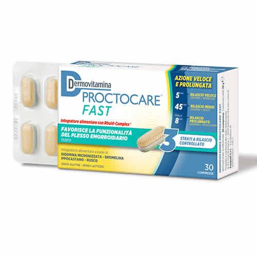 DERMOVITAMINA PROCTOCARE FAST 30 COMPRESSE - Farmaspeed