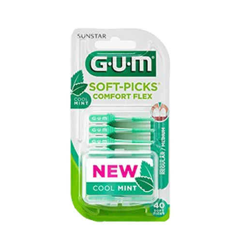GUM SOFT PICK COMFORT FLEX COOL MINT REGULAR SCOVOLINI 40 PEZZI - Farmaspeed