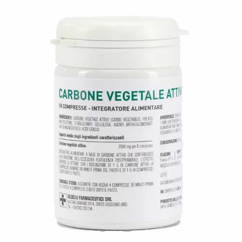 CARBONE VEGETALE ATTIVO 500MG 50 COMPRESSE - Farmaspeed