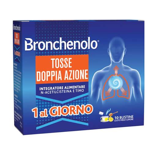 BRONCHENOLO TOSSE DOPPIA AZIONE 10 BUSTINE - Farmaspeed