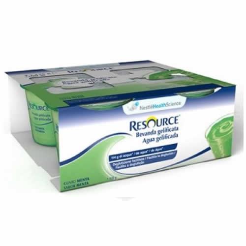 RESOURCE AQUA ACQUA GELIFICATA+MINT CUP 6 4X125 G - Farmaspeed