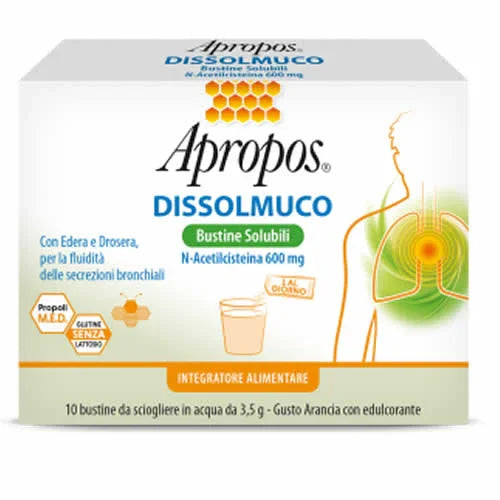 APROPOS DISSOLMUCO 10 BUSTINE SOLUBILI - Farmaspeed