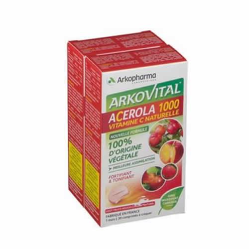 ARKOVITAL ACEROLA 1000 PACK FAMILY 60 COMPRESSE - Farmaspeed