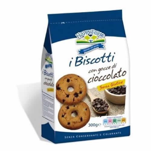HAPPY FARM BISCOTTI GOCCE CIOCCOLATO 200 G - Farmaspeed