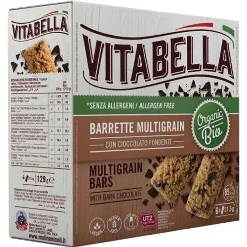 VITABELLA MULTIGRAIN BARRETTA CON GOCCE DI CIOCCOLATO 129 G - Farmaspeed