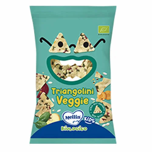 MELLIN SNACK BIO TRIANGOLINI VEGGIE 30 G - Farmaspeed