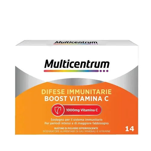 MULTICENTRUM DIFESE IMMUNITARIE BOOST VITAMINA C 14 BUSTINE - Farmaspeed