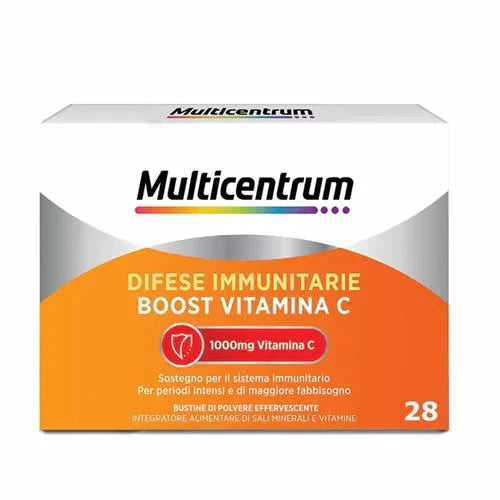 MULTICENTRUM DIFESE IMMUNITARIE BOOST VITAMINA C 28 BUSTINE - Farmaspeed