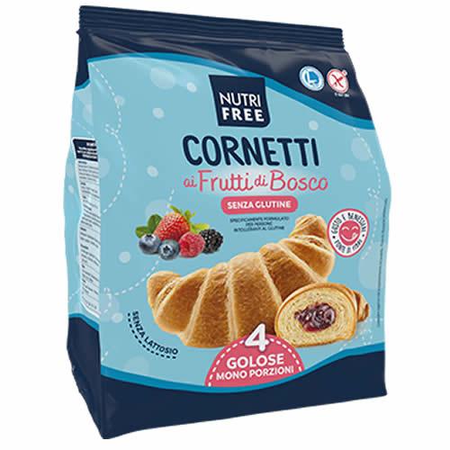NUTRIFREE CORNETTI AI FRUTTI DI BOSCO 4 PEZZI DA 60 G - Farmaspeed