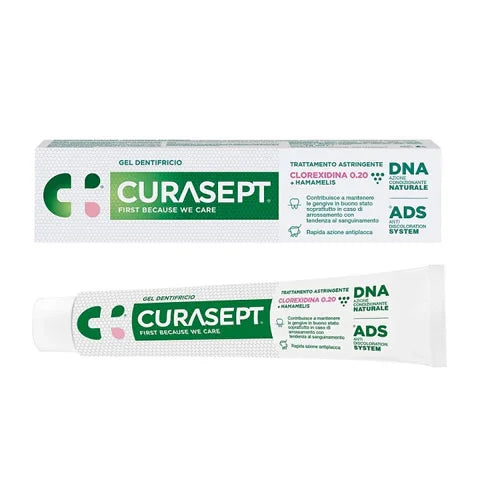 CURASEPT GEL DENTIFRICIO ADS DNA TRATTAMENTO ASTRINGENTE 75 ML - Farmaspeed
