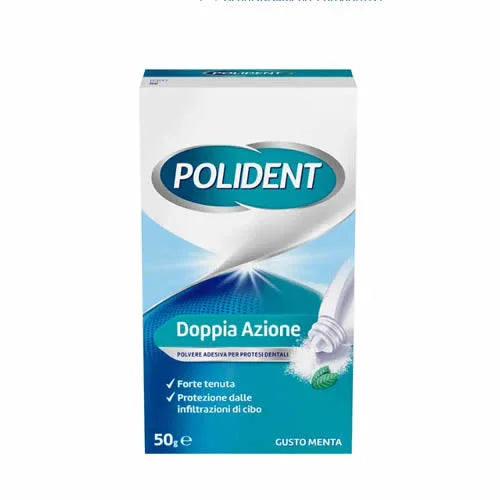 POLIDENT POLVERE MENTA 50 G - Farmaspeed