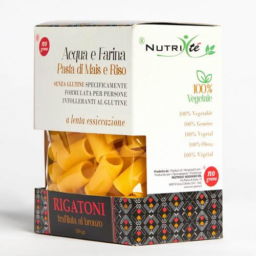 NUTRI TE' RIGATONI ACQUA E FARINA MAIS E RISO 250 G - Farmaspeed
