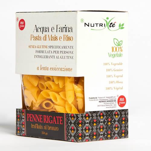 NUTRI TE' PENNE RIGATE ACQUA E FARINA MAIS E RISO 250 G - Farmaspeed