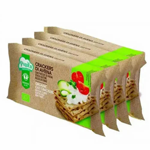 PROBIOS BIO CRACKERS AVENA CON FIOCCHI DI AVENA 4 X 35 G - Farmaspeed
