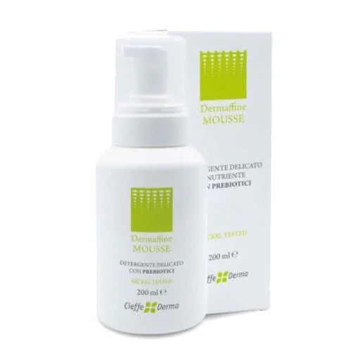 DERMAFFINE MOUSSE DETERGENTE DELICATO E NUTRIENTE CON PREBIOTICI 200 ML - Farmaspeed