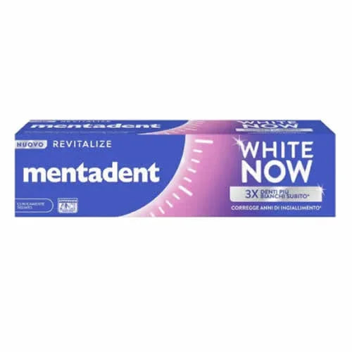 MENTADENT DENTIFRICIO WHITE NOW REVITALIZE 75 ML - Farmaspeed