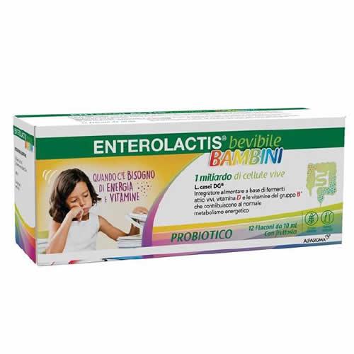 ENTEROLACTIS BAMBINI BEVIBILE 12 FLACONI DA 10 ML - Farmaspeed