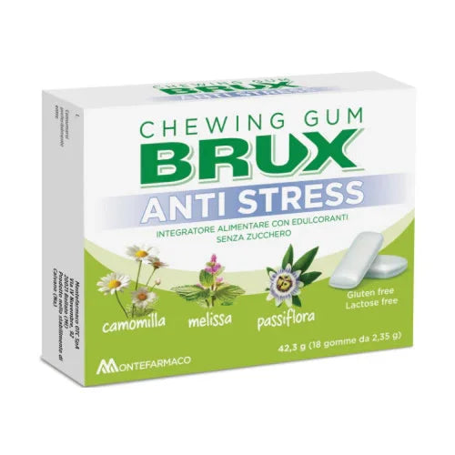 Brux antistress chewing gum 18 gomme - Farmaspeed