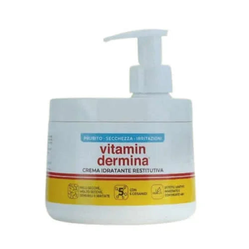 VITAMINDERMINA CREMA IDRATANTE RESTITUTIVA DISPENSER 400 ML - Farmaspeed