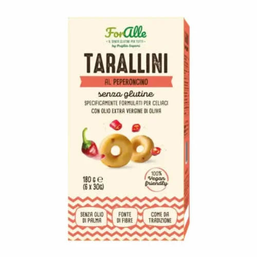 FORALLE TARALLINI AL PEPERONCINO 6 BUSTINE X 30 G - Farmaspeed