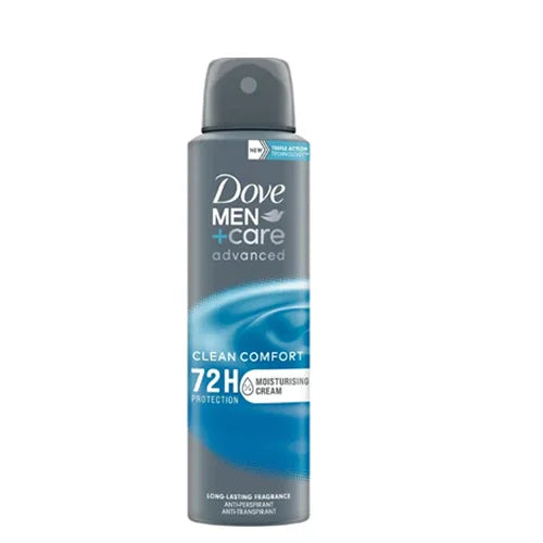 DOVE MEN CARE ADVANCED CARE CLEAN COMFORT SPRAY 150 ML - Farmaspeed