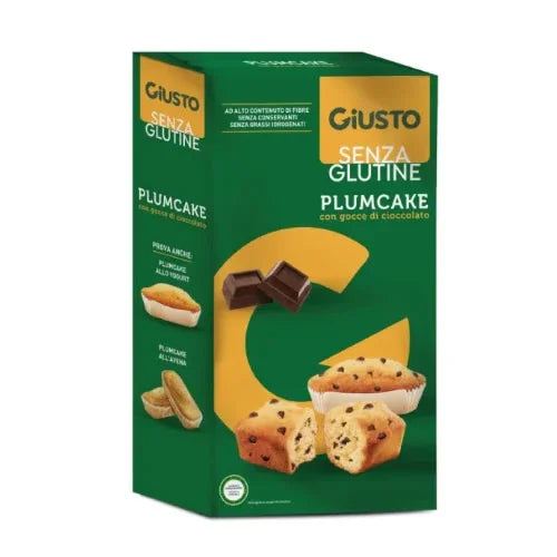 Giusto senza glutine plumcake gocce di cioccolato 3 pezzi da40 g - Farmaspeed