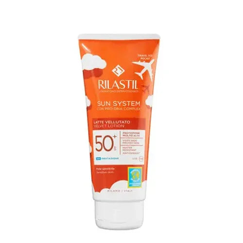 Rilastil sun spf50+ latte velluto 100 ml - Farmaspeed