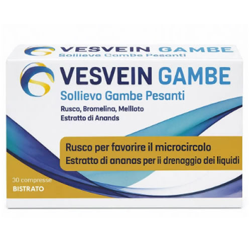 VESVEIN GAMBE SOLLIEVO GAMBE PESANTI 30 COMPRESSE BISTRATO