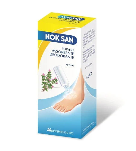 NOK SAN POLVERE ASSORBENTE DEODORANTE 75 G - Farmaspeed
