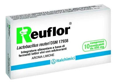 REUFLOR 10 COMPRESSE MASTICABILI AROMA LIMONE - Farmaspeed