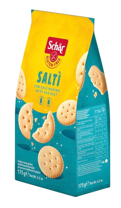 SCHAR SALTI' CRACKER CON SALE MARINO SENZA LATTOSIO 175 G - Farmaspeed