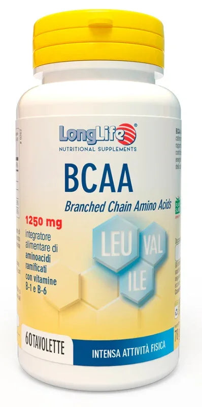 LONGLIFE BCAA 1250 MG 60 TAVOLETTE - Farmaspeed