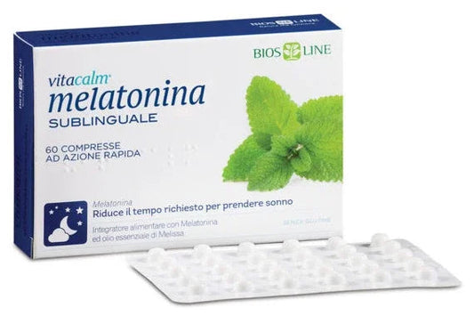 BIOS LINE VITACALM MELATONINA SUBLINGUALE 60 COMPRESSE 1 MG - Farmaspeed
