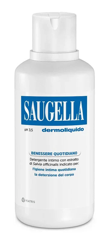 SAUGELLA DERMOLIQUIDO PH 3,5 DETERGENTE INTIMO BENESSERE QUOTIDIANO 500 ML - Farmaspeed