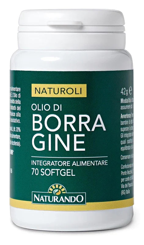 NATUROLI OLIO DI BORRAGINE 70 SOFTGEL - Farmaspeed