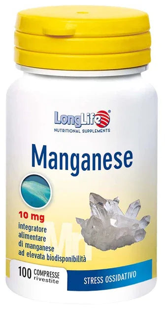 LONGLIFE MANGANESE 10 MG 100 COMPRESSE - Farmaspeed
