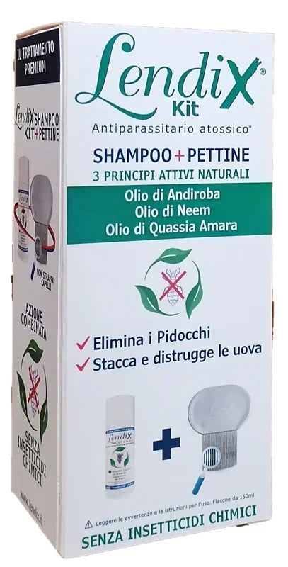 LENDIX KIT SHAMPOO 150ML + PETTINE PREMIUM ANTIPIDOCCHI - Farmaspeed